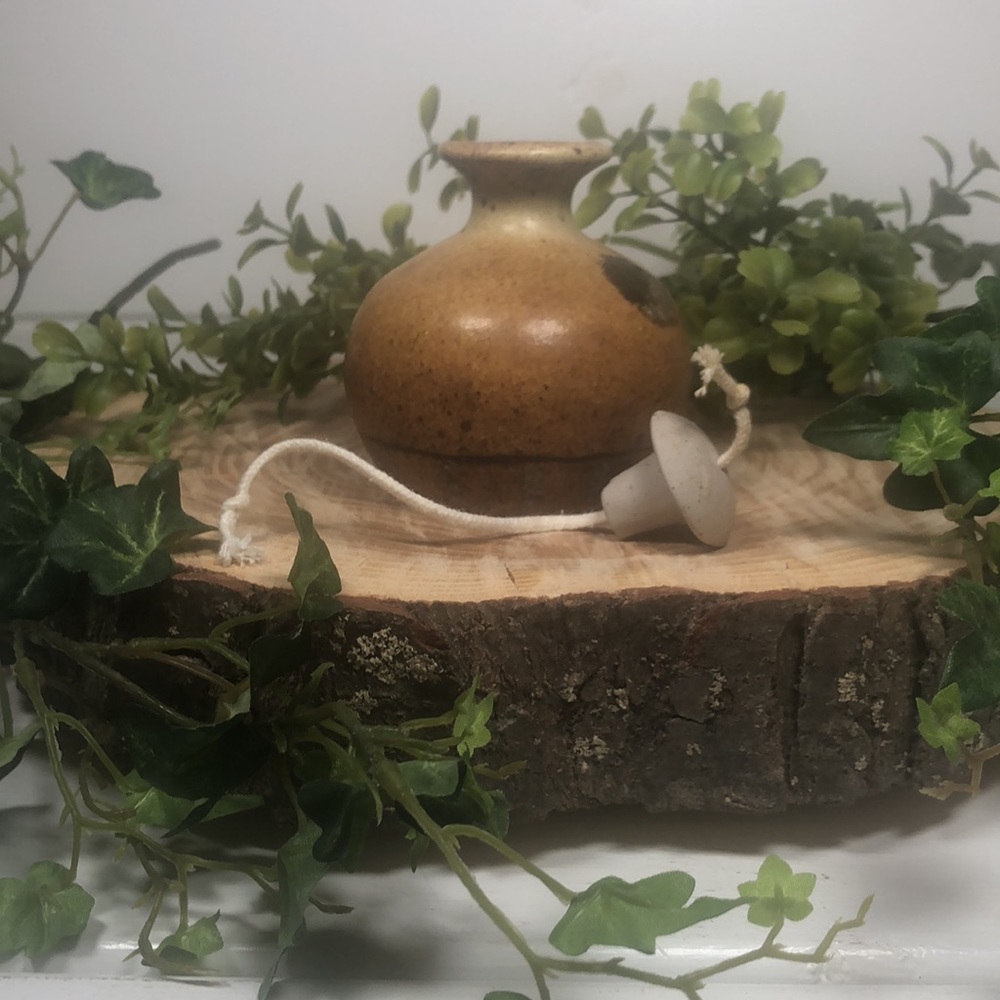 Stoneware Oil Lamp